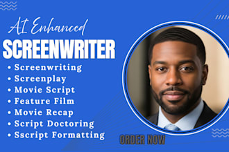 be ai enhanced screenwriter for movie script screenplay film script doctoring