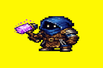 design custom pixel art characters and nft pixel art
