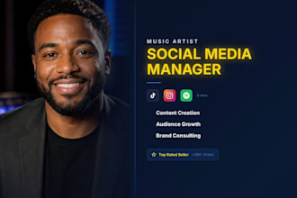 be your music artist social media manager