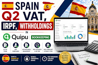 do spain q2 vat, irpf, withholdings in quipu bookkeeping