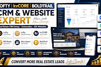 build lofty CRM, lofty website, kvcore rei reply, wise agent boldtrail CRM