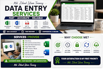 accurate data entry, microsoft excel, word, copy paste and typing