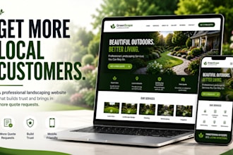 design a landscaping website lawn care website that gets more leads