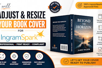adjust and resize your book cover for ingramspark