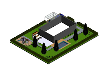 design backyard frontyard, garden, patio, pool, and 3d rendering as a landscape
