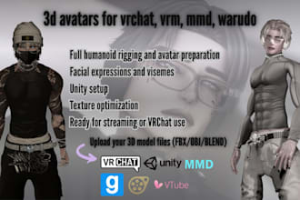 create warudo vtuber model, vrchat avatar, vroid, vrc avatar, streaming avatar