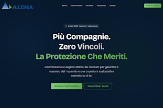 create a modern responsive landing page in html css tailwind