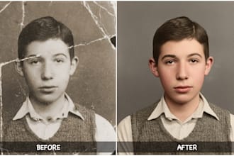 restore and repair your old damaged photos professionally