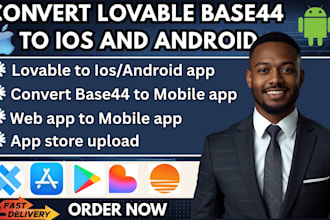 convert lovable or base44 to ios and android mobile app using capacitor cordova
