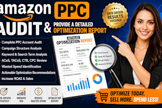 amazon PPC audit and provide a detailed optimization report