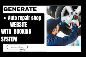 build auto repair shop website that gets more bookings