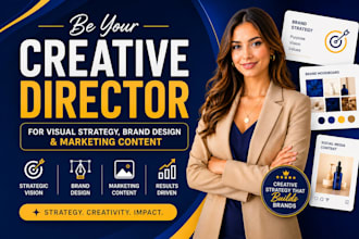be your creative director for brand strategy and visual content