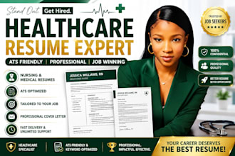 write an ats healthcare resume for nursing and medical jobs