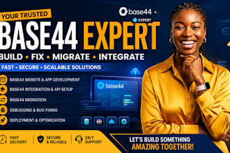 build, fix, debug, migrate, and integrate your base44 web app
