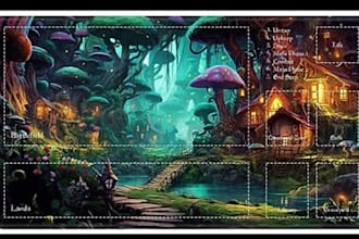 design custom playmat design, tcg, mtg, playmat artwork, dark gothic playmat