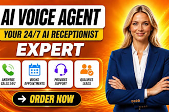 build n8n ai voice agent, ghl ai receptionist, retell ai, vapi or bland