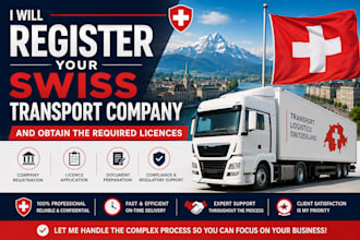register your swiss transport company and obtain transport licences