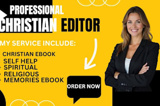 christian ebook editior self help ghostwriter spiritual memories