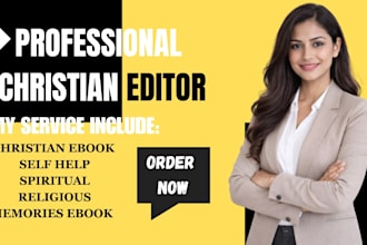 christian ebook editior self help ghostwriter spiritual memories