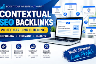 build high quality contextual SEO dofollow backlinks
