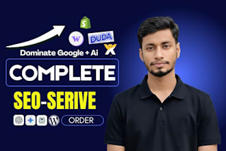 do webflow, duda, wix and shopify website SEO optimization