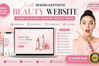 design aesthetic website beauty website cosmetics store skincare website design