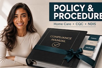write home care policy manual, cqc policy, sops, ndis employee handbook