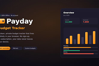 provide payday budget tracker