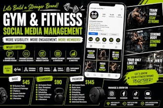 manage social media for gym, fitness coach and personal trainer