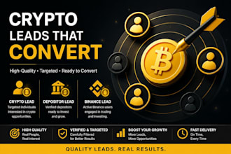hot crypto leads ,binance leads , investor leads, depositor leads, stock leads