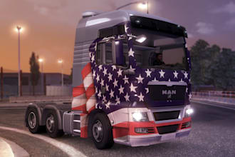 develop custom ets2 ats truck mods, fs22 fs25 vehicle mods and assets