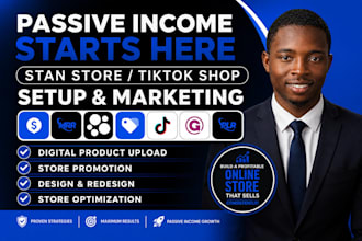 setup kofi, gumroad, stan store, etsy, SEO,  kofi, whop, payhip, beacons ai
