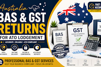 prepare australia bas and gst returns for ato lodgement