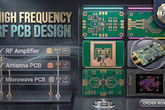 design high frequency pcb for rf amplifer, antenna and microwave circuits