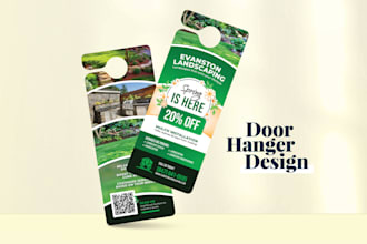 design a professional door hanger for your business