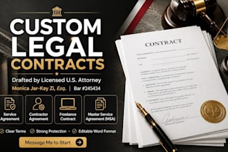 draft a legally binding master service agreement contract