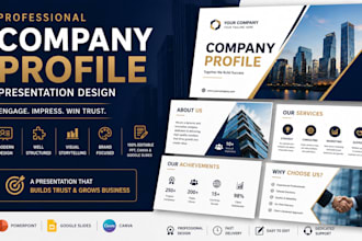 design company profile presentation corporate report pitch deck