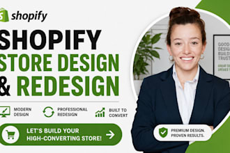 build shopify store design or redesign shopify website shopify store setup