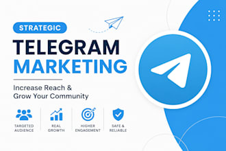 provide strategic telegram promotion to increase reach and growth