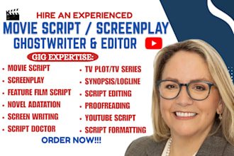write movie script screenplay scriptwriting feature film script screenwriting