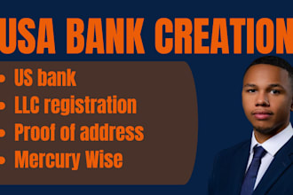 usa bank creation mercury wise USA physical address proof of address llc owners