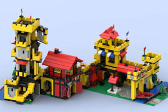 do 3d lego build minifigure vehicle architecture marvel galactus model