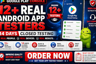 provide 12 testers 20 testers 12 app testers closed testing google play console