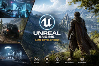 unreal engine 3d game maker, unreal engine game development for andriod, ios, pc