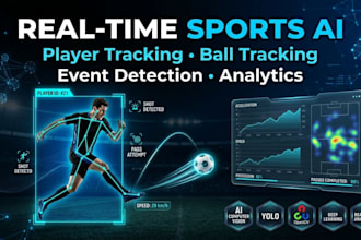 do real time sport analytics, player and ball tracking, event detection