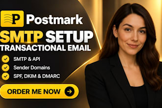 setup postmark SMTP transactional email postmark sender domains spf dkim dmarc