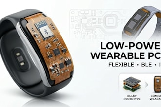 design low power flexible wearable pcb for health, fitness and iot devices