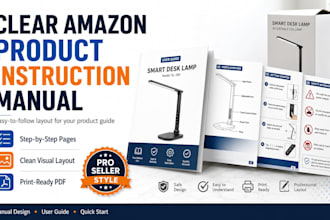 design a clear amazon product instruction manual