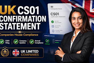 file UK confirmation statement cs01, annual filing and company compliance