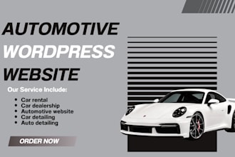 create an automative website design